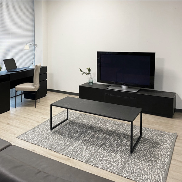 テレビ台 ローボード 台輪タイプ セラミック天板 NERO 幅180cm ( 開梱設置 テレビボード TV台 TVボード テレビラック AVボード テレビ 収納 完成品 リビング収納 モダン 高級感 大理石柄 ホワイト 黒 白 おしゃれ )