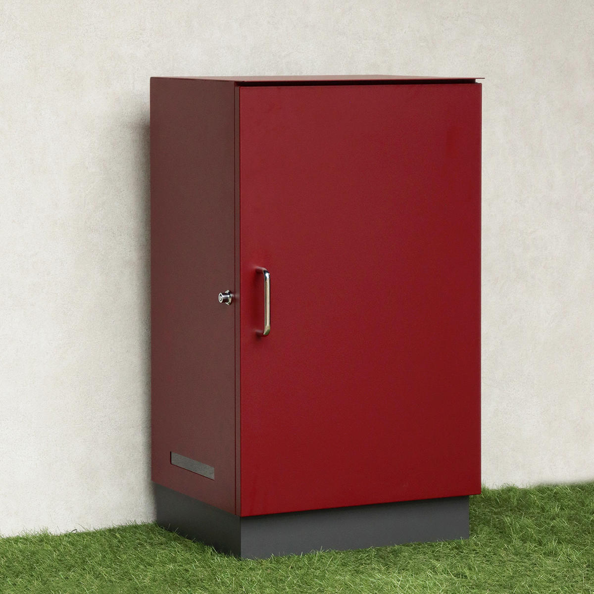 宅配ボックス Alora アローラ ( 宅配 ボックス 置き配用ボックス 玄関 屋外 宅配BOX 鍵付き 1段 大容量 台座付き 戸建 荷物受け 宅配便 配達 戸建て 後付け 簡単設置 ) 【ライトベージュ】 ライトベージュ