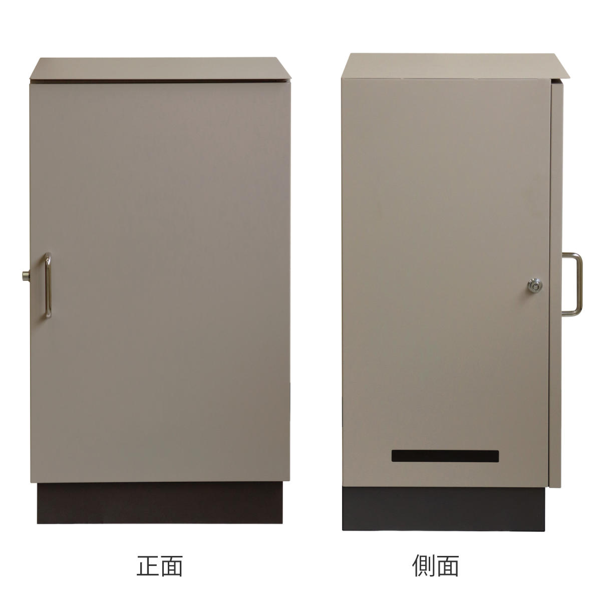 宅配ボックス Alora アローラ ( 宅配 ボックス 置き配用ボックス 玄関 屋外 宅配BOX 鍵付き 1段 大容量 台座付き 戸建 荷物受け 宅配便 配達 戸建て 後付け 簡単設置 ) 【ライトベージュ】 ライトベージュ