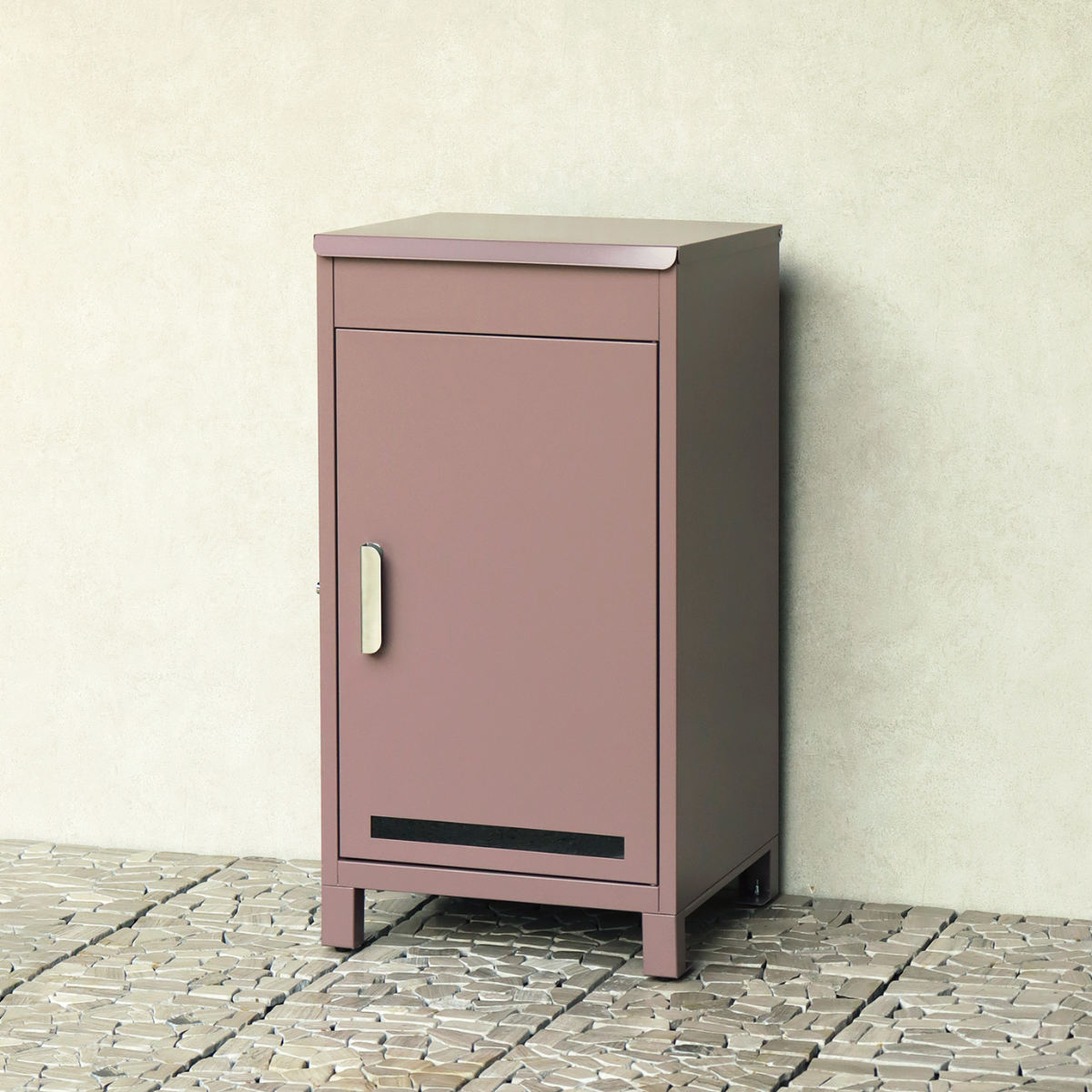 宅配ボックス Baldo バルド ( 宅配 ボックス 置き配用ボックス 玄関 屋外 宅配BOX 1段 大型 大容量 据え置き 宅配便 配達 戸建て 後付け 簡単設置 プッシュキー 鍵付き 複数回配達 天面扉 ) 【グラスグリーン】 グラスグリーン