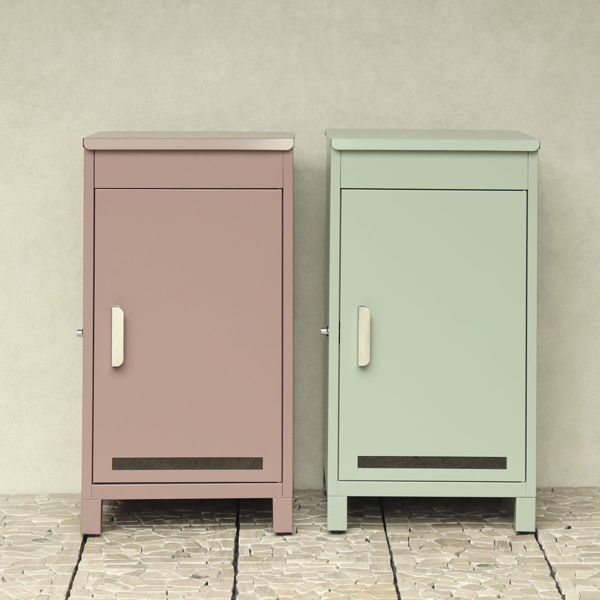 宅配ボックス Baldo バルド ( 宅配 ボックス 置き配用ボックス 玄関 屋外 宅配BOX 1段 大型 大容量 据え置き 宅配便 配達 戸建て 後付け 簡単設置 プッシュキー 鍵付き 複数回配達 天面扉 ) 【グラスグリーン】 グラスグリーン