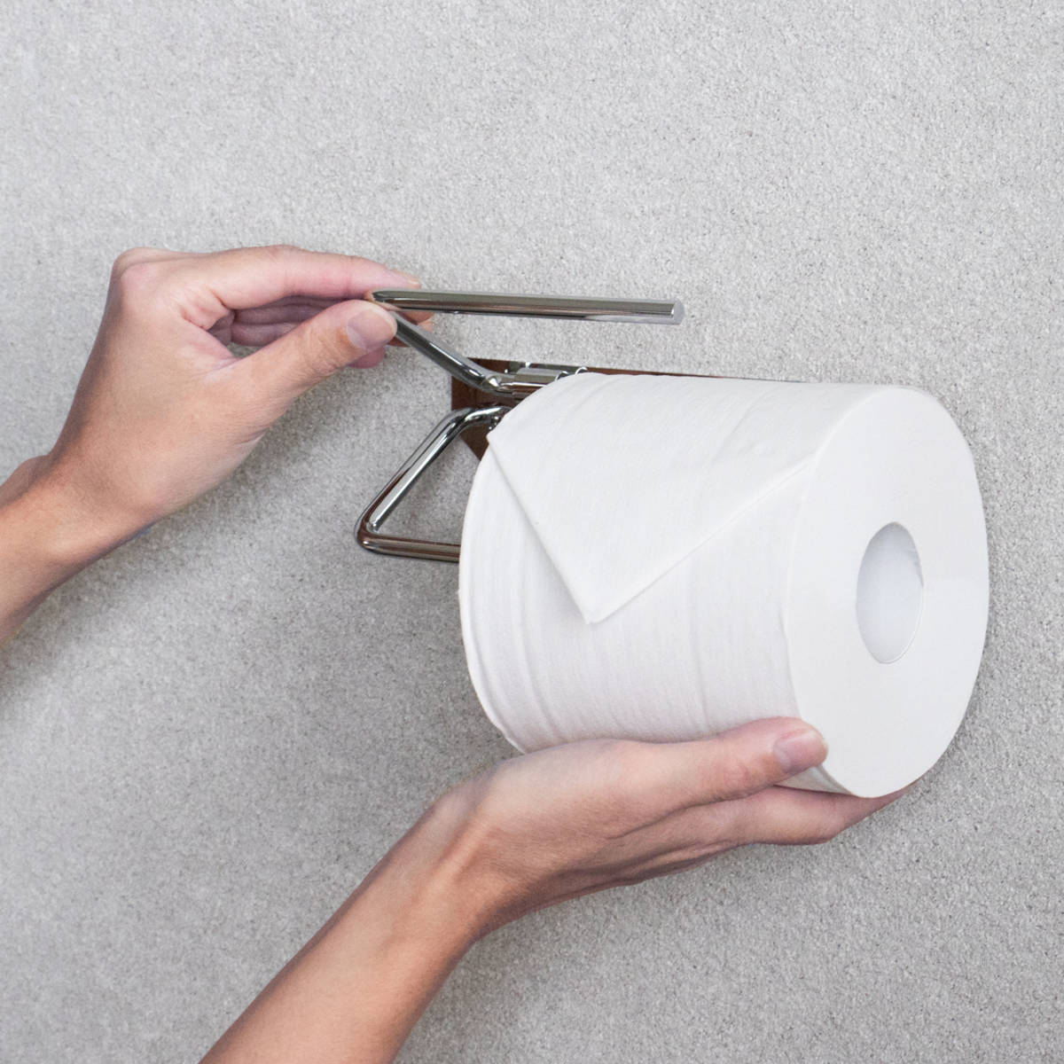 トイレットペーパーホルダー シングルタイプ Thea ( トイレットペーパー ホルダー 1連 1ロール ステンレス製 シンプル スタイリッシュ おしゃれ トイレ ペーパーホルダー DIY リフォーム 新築 戸建て 施主支給 )