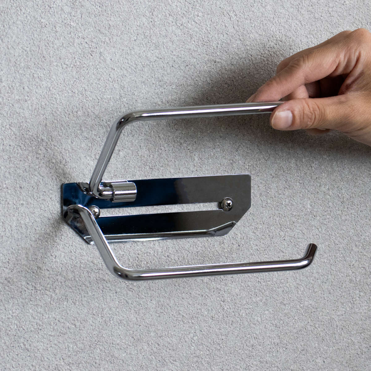 トイレットペーパーホルダー シングルタイプ Thea ( トイレットペーパー ホルダー 1連 1ロール ステンレス製 シンプル スタイリッシュ おしゃれ トイレ ペーパーホルダー DIY リフォーム 新築 戸建て 施主支給 )