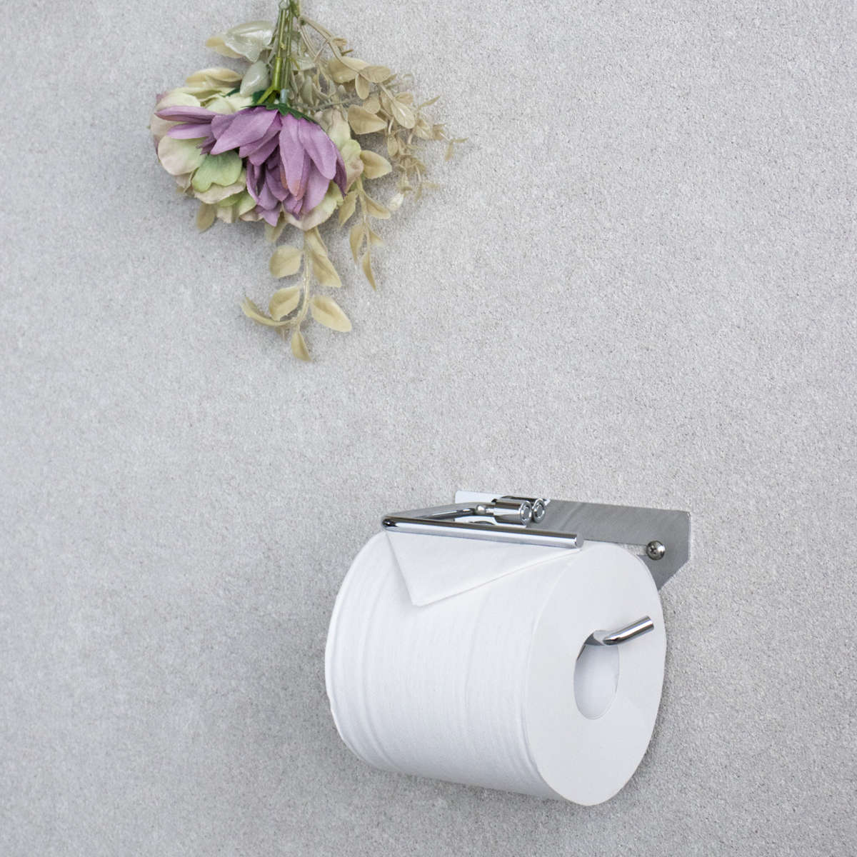 トイレットペーパーホルダー シングルタイプ Thea ( トイレットペーパー ホルダー 1連 1ロール ステンレス製 シンプル スタイリッシュ おしゃれ トイレ ペーパーホルダー DIY リフォーム 新築 戸建て 施主支給 )