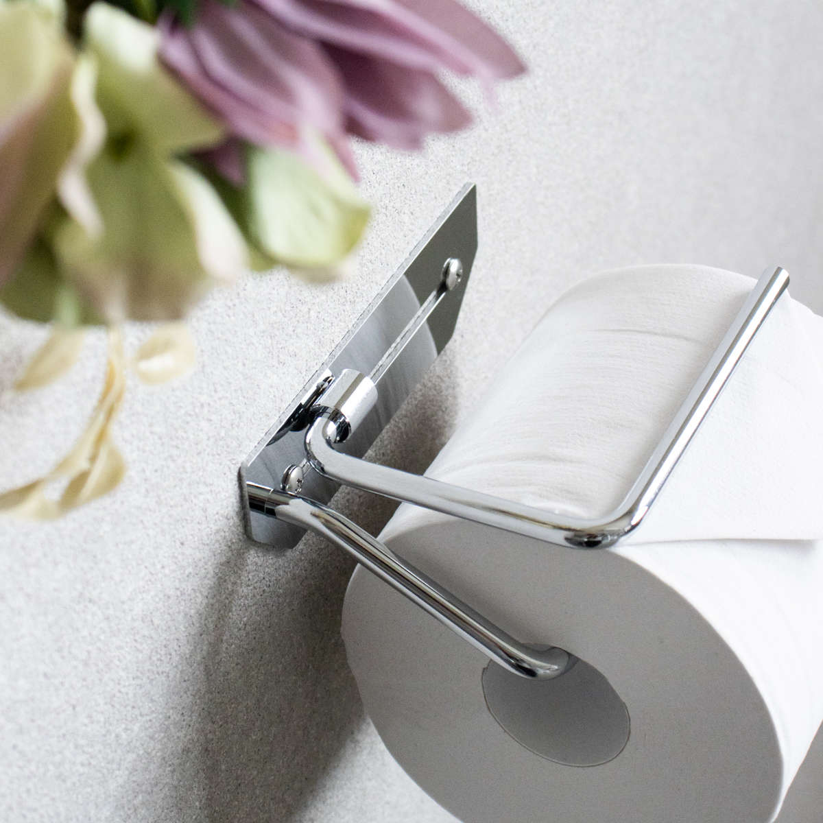 トイレットペーパーホルダー シングルタイプ Thea ( トイレットペーパー ホルダー 1連 1ロール ステンレス製 シンプル スタイリッシュ おしゃれ トイレ ペーパーホルダー DIY リフォーム 新築 戸建て 施主支給 )