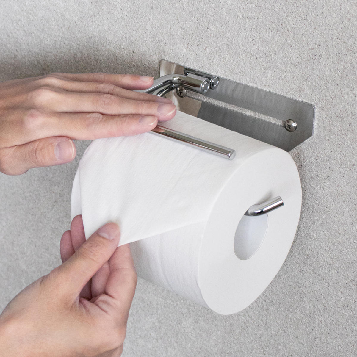 トイレットペーパーホルダー シングルタイプ Thea ( トイレットペーパー ホルダー 1連 1ロール ステンレス製 シンプル スタイリッシュ おしゃれ トイレ ペーパーホルダー DIY リフォーム 新築 戸建て 施主支給 )