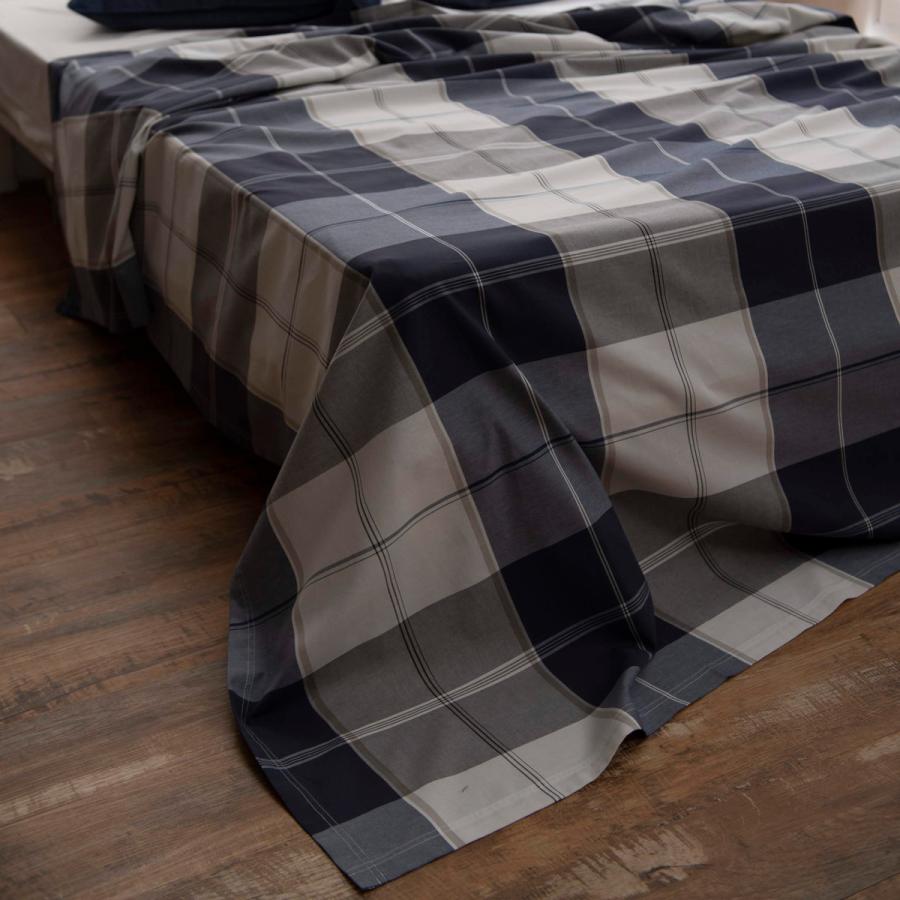 マルチカバー Fab the Home L 210×270cm アクロス 綿100% チェック柄 ( ソファカバー ベッドカバー フリークロス テーブルクロス 長方形 チェック ツイル織り コットン 接ぎ目なし ステッチ仕上げ ナチュラル )