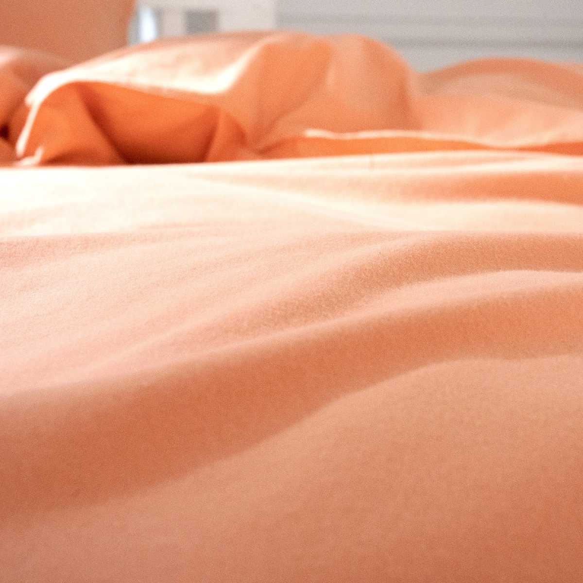 ボックスシーツ Fab the Home ダブル コットンフランネル 綿100% ( ファブザホーム マットレスカバー ベッドカバー ベッドシーツ 寝具 起毛素材 綿 継ぎ目なし ゴム入り ズレ防止 マチ30cm 天然繊維 ) 【ミルク】 ミルク