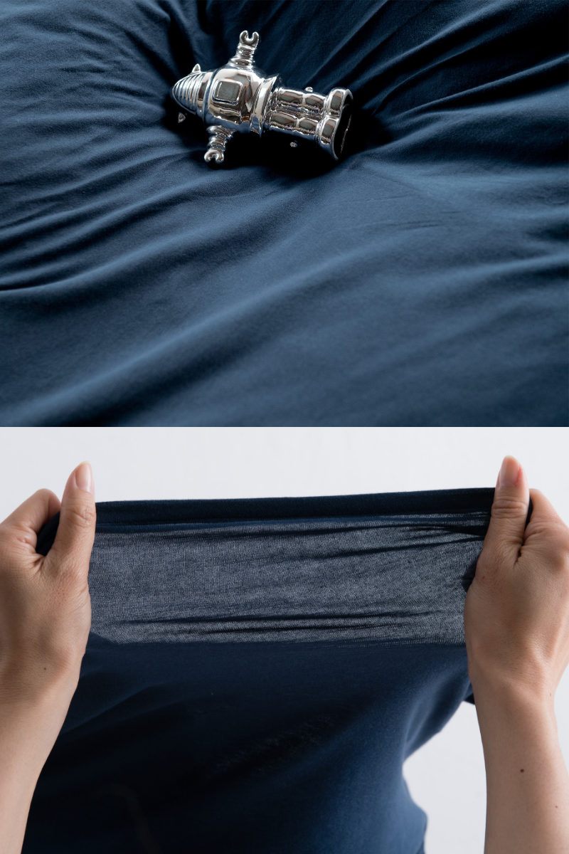 掛け布団カバー Fab the Home シングル プレインニット 無地綿 100% ( ファブザホーム 布団カバー かけ布団カバー 掛けふとんカバー 洗濯OK コットン 綿 掛カバー ニット 接ぎ目なし コーマ糸 ストレッチ性 平編み 無地 寝具 ) 【フェザーブルー】 フェザーブルー