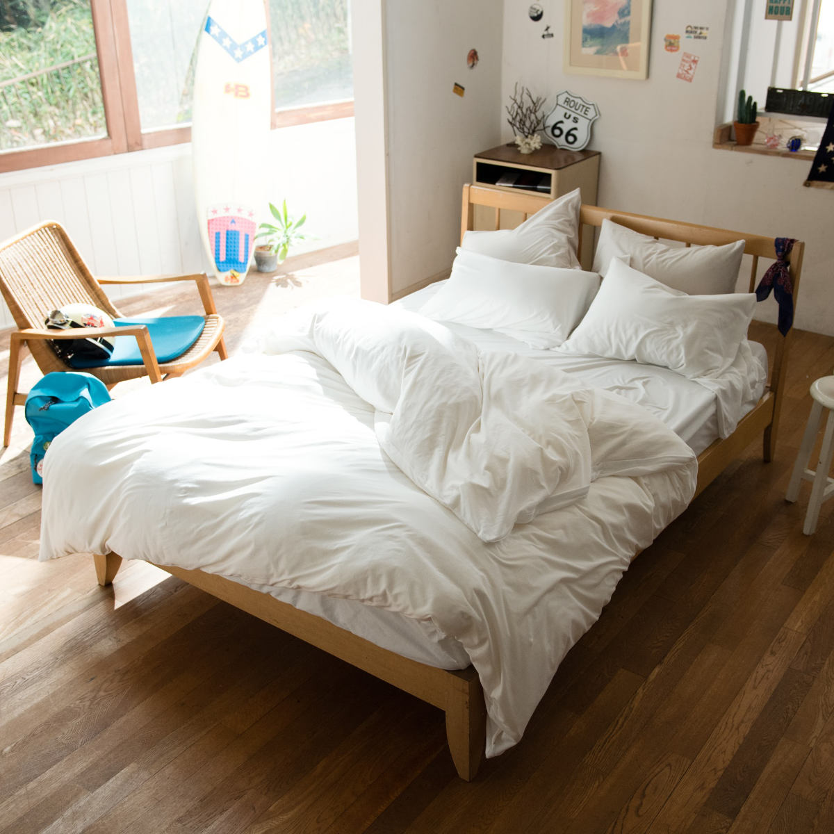 掛け布団カバー Fab the Home シングル プレインニット 無地綿 100% ( ファブザホーム 布団カバー かけ布団カバー 掛けふとんカバー 洗濯OK コットン 綿 掛カバー ニット 接ぎ目なし コーマ糸 ストレッチ性 平編み 無地 寝具 ) 【フェザーブルー】 フェザーブルー