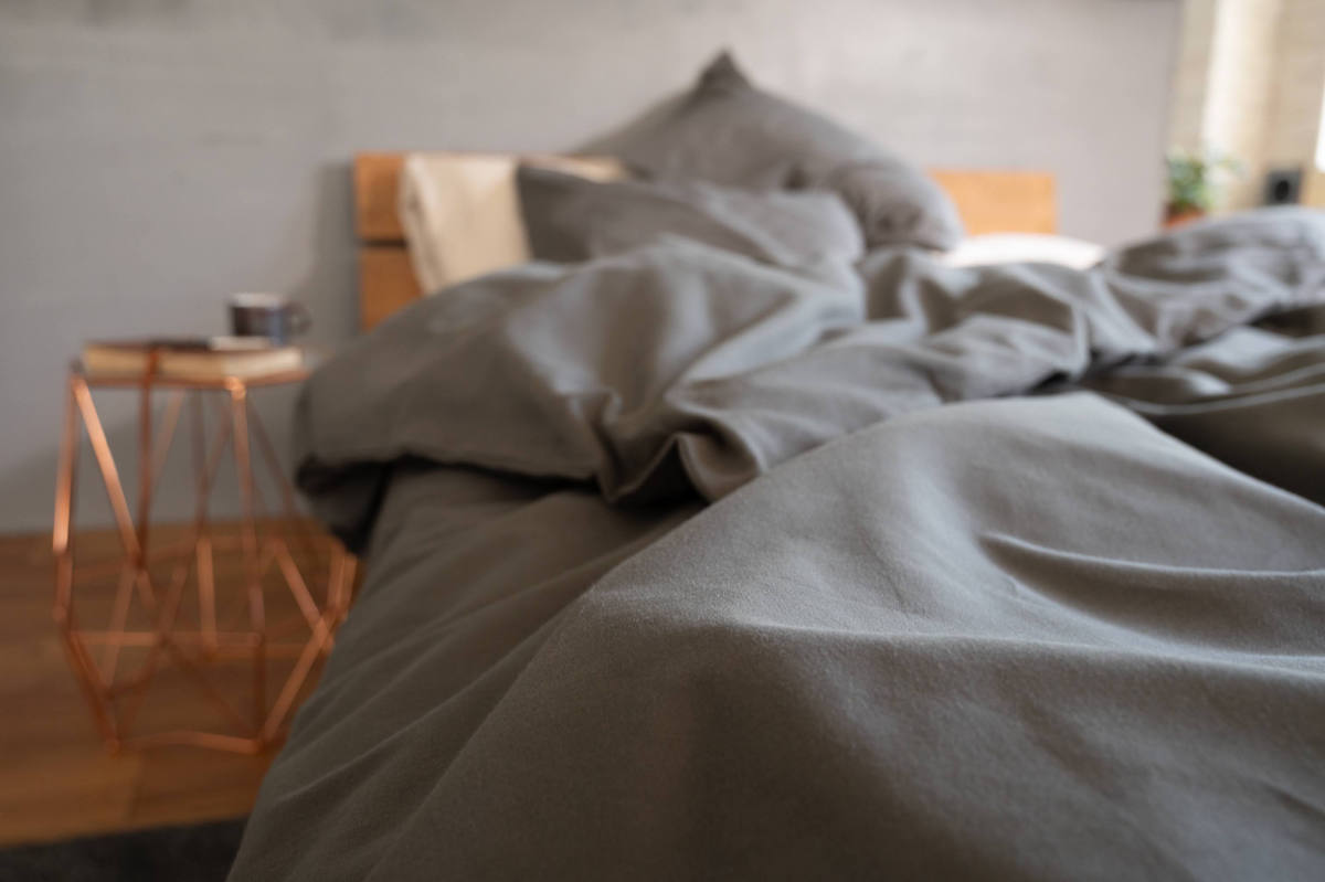 掛け布団カバー Fab the Home ダブル コットンビエラ 綿100% 洗濯機OK ( ファブザホーム 布団カバー かけ布団カバー 掛けふとんカバー 無地 コットン 綿 微起毛 ストーン アッシュグレー ミルク 洗濯可能 寝具 ) 【アッシュグレー】 アッシュグレー