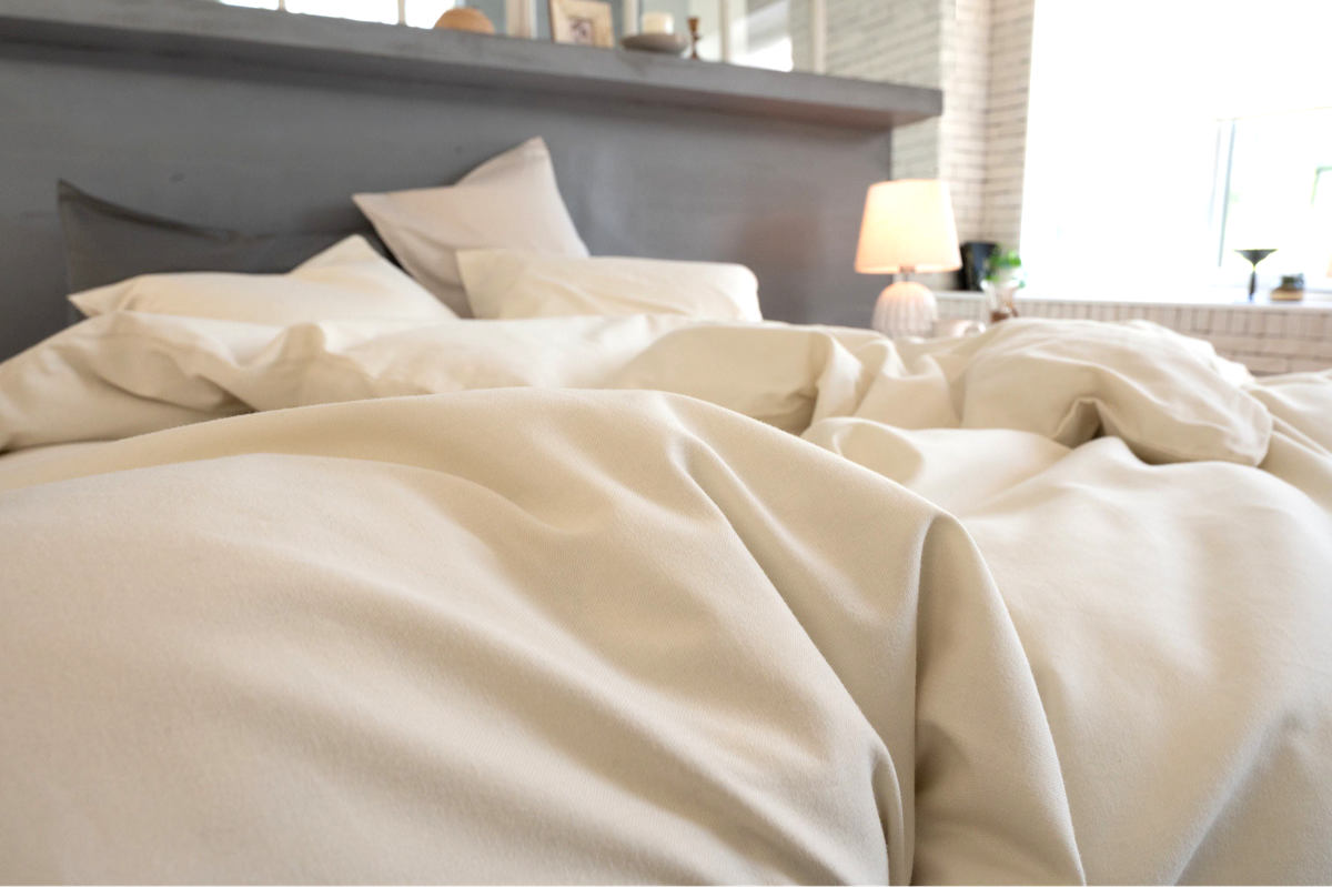 掛け布団カバー Fab the Home ダブル コットンビエラ 綿100% 洗濯機OK ( ファブザホーム 布団カバー かけ布団カバー 掛けふとんカバー 無地 コットン 綿 微起毛 ストーン アッシュグレー ミルク 洗濯可能 寝具 ) 【アッシュグレー】 アッシュグレー