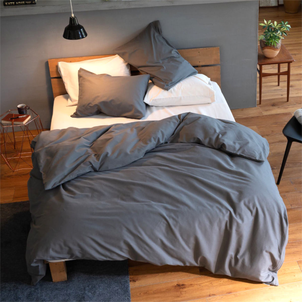 掛け布団カバー Fab the Home ダブル コットンビエラ 綿100% 洗濯機OK ( ファブザホーム 布団カバー かけ布団カバー 掛けふとんカバー 無地 コットン 綿 微起毛 ストーン アッシュグレー ミルク 洗濯可能 寝具 ) 【アッシュグレー】 アッシュグレー