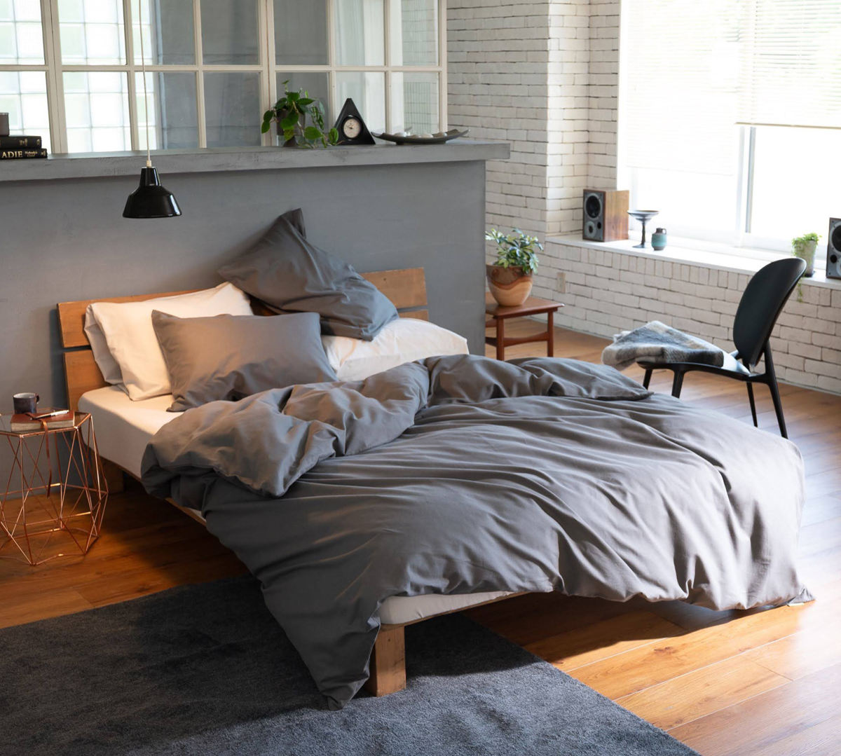 掛け布団カバー Fab the Home ダブル コットンビエラ 綿100% 洗濯機OK ( ファブザホーム 布団カバー かけ布団カバー 掛けふとんカバー 無地 コットン 綿 微起毛 ストーン アッシュグレー ミルク 洗濯可能 寝具 ) 【アッシュグレー】 アッシュグレー