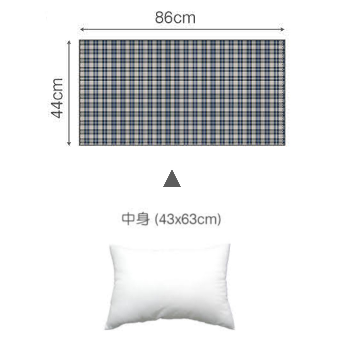 枕カバー Fab the Home 43×63cm用 グラニット ふんわり起毛 綿100% ( ファブザホーム ピローケース 寝具 まくらカバー 封筒式 コットン 綿 43×63用 筒式 微起毛 スモールチェック )