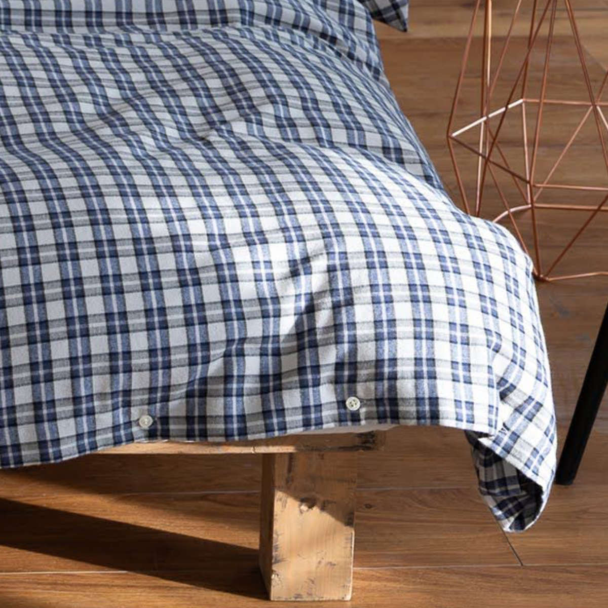 掛け布団カバー Fab the Home シングル グラニット ふんわり起毛 綿100% ( ファブザホーム 布団カバー かけ布団カバー 掛けふとんカバー コットン 綿 微起毛 スモールチェック 寝具 裾ボタン )