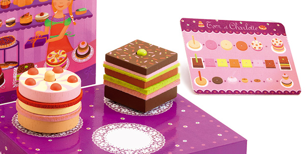 おもちゃ 木製 シャルロット＆トム ケーキ屋さん おままごと ジェコ