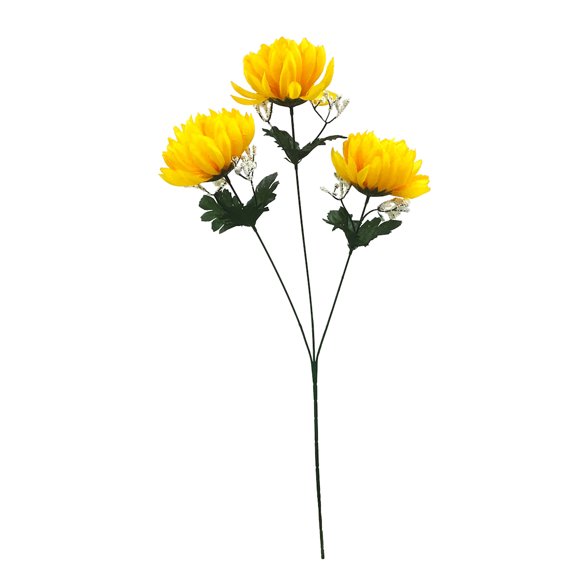 造花 サンツキキク 大 ホワイト イエロー パープル ( 仏花 お供え 供花 花 御供え 弔花 枯れない フェイクフラワー 菊 きく 水換え不要 夏 人工 仏壇 お盆 お彼岸 お墓 法要 法事 仏具 仏壇用品 ) 【パープル】