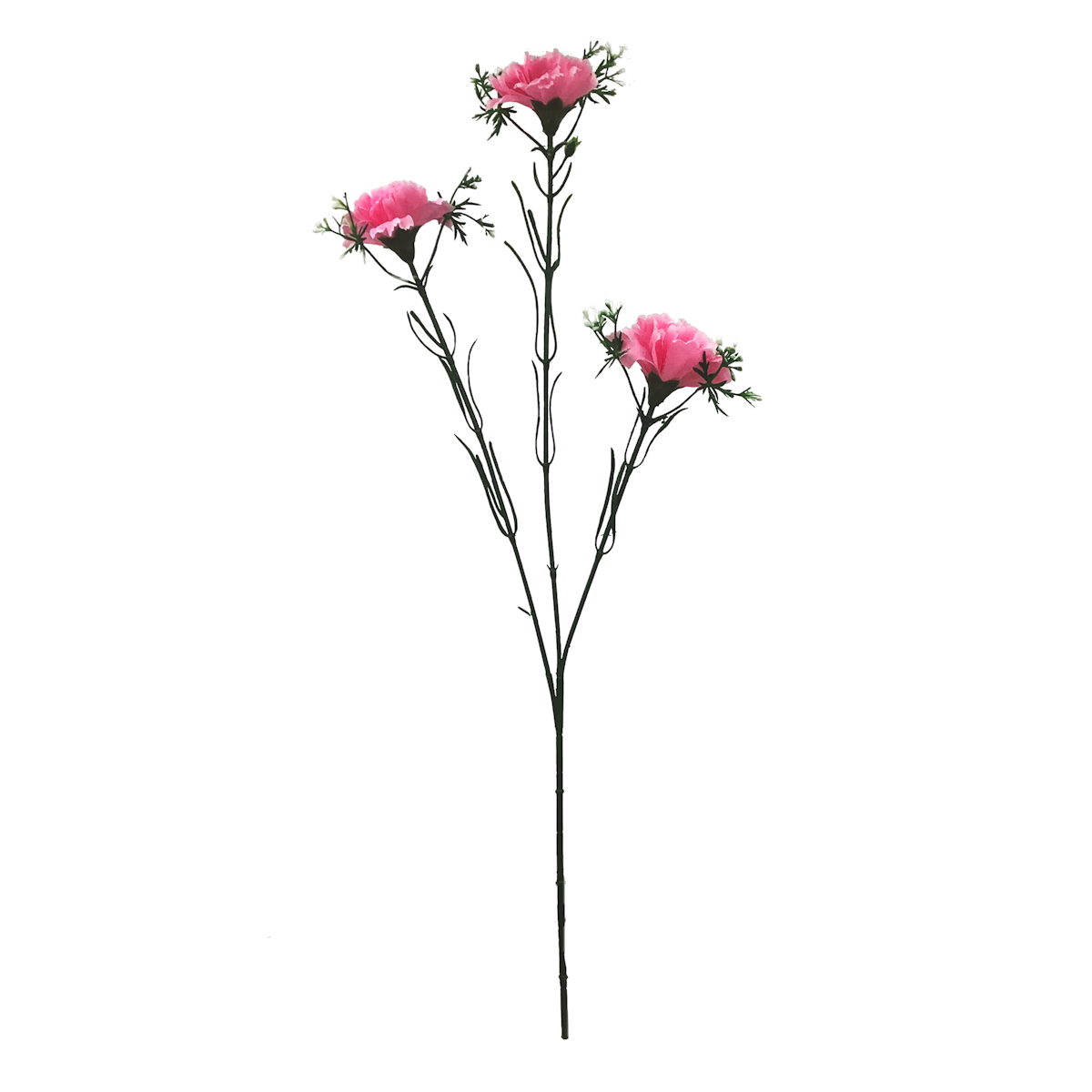 造花 カーネーションスプレー ホワイト ラベンダー ピンク ( 仏花 お供え 供花 花 御供え 弔花 枯れない フェイクフラワー 水換え不要 夏 人工 仏壇 お盆 お彼岸 お墓 法要 法事 仏具 仏壇用品 ) 【ピンク】 ピンク