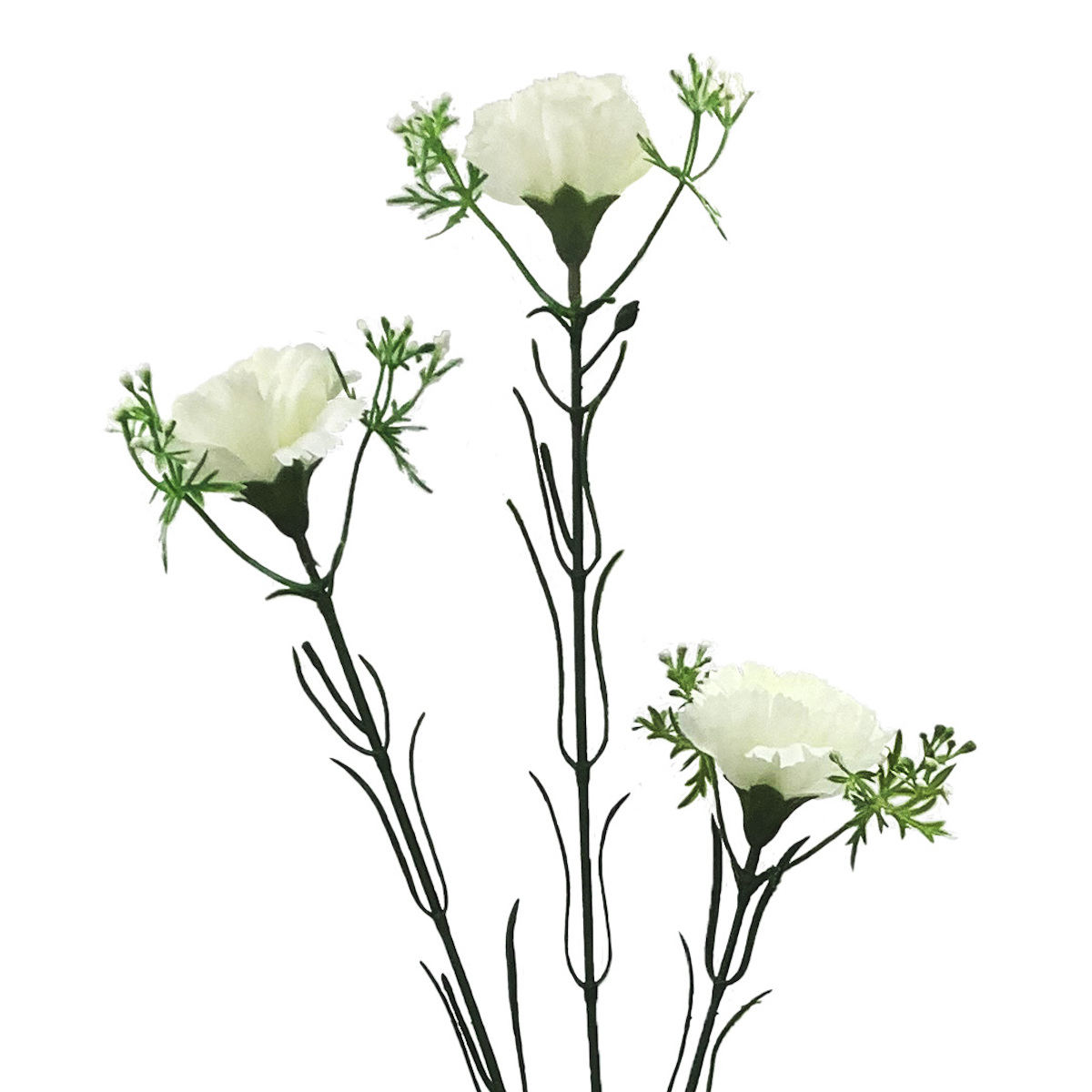 造花 カーネーションスプレー ホワイト ラベンダー ピンク ( 仏花 お供え 供花 花 御供え 弔花 枯れない フェイクフラワー 水換え不要 夏 人工 仏壇 お盆 お彼岸 お墓 法要 法事 仏具 仏壇用品 ) 【ピンク】 ピンク