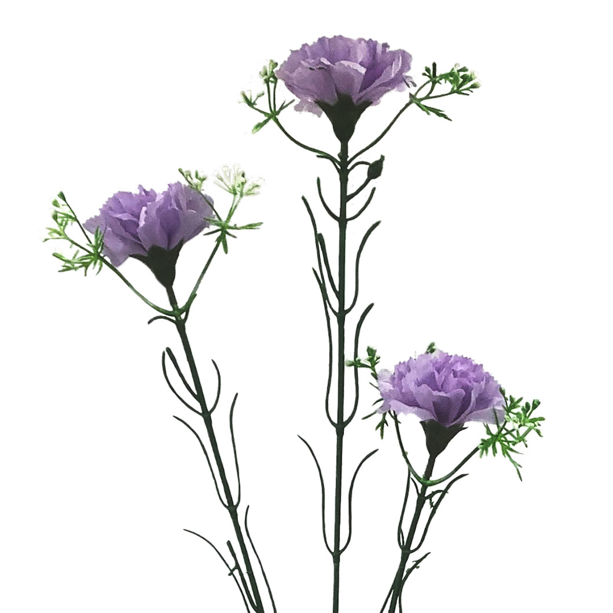 造花 カーネーションスプレー ホワイト ラベンダー ピンク ( 仏花 お供え 供花 花 御供え 弔花 枯れない フェイクフラワー 水換え不要 夏 人工 仏壇 お盆 お彼岸 お墓 法要 法事 仏具 仏壇用品 ) 【ピンク】 ピンク