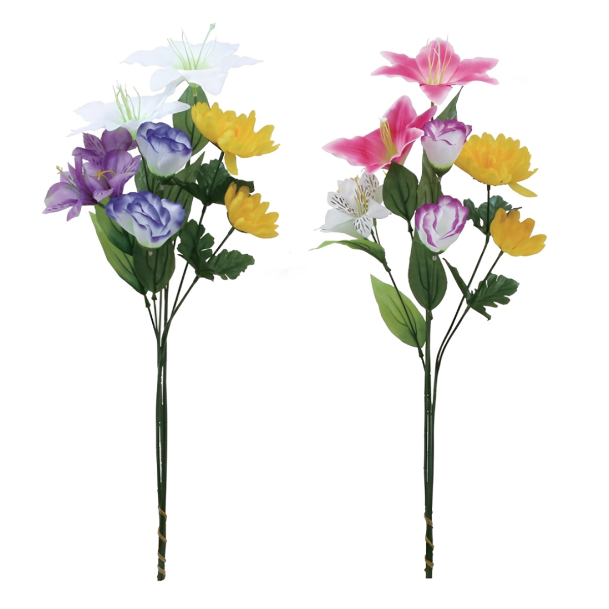 造花 やすらぎ 組花 百合 1束 ※色は選べません ( 仏花 お供え 供花 花 御供え 弔花 枯れない フェイクフラワー 水換え不要 夏 人工 仏壇 お盆 お彼岸 お墓 法要 法事 仏具 仏壇用品 )