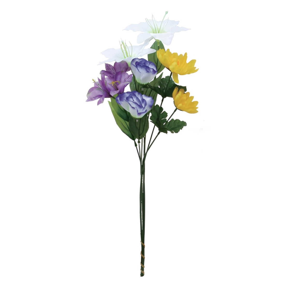 造花 やすらぎ 組花 百合 1束 ※色は選べません ( 仏花 お供え 供花 花 御供え 弔花 枯れない フェイクフラワー 水換え不要 夏 人工 仏壇 お盆 お彼岸 お墓 法要 法事 仏具 仏壇用品 )