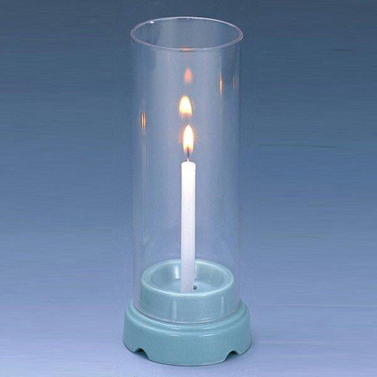 ローソク立て そよ風 （ ろうそく立て 墓前 お墓参り ろうそく ローソク 立て 風よけ 仏具 風除け 防風 お盆 お彼岸 お墓 お盆グッズ ステンレス製 火立て 供養 ）