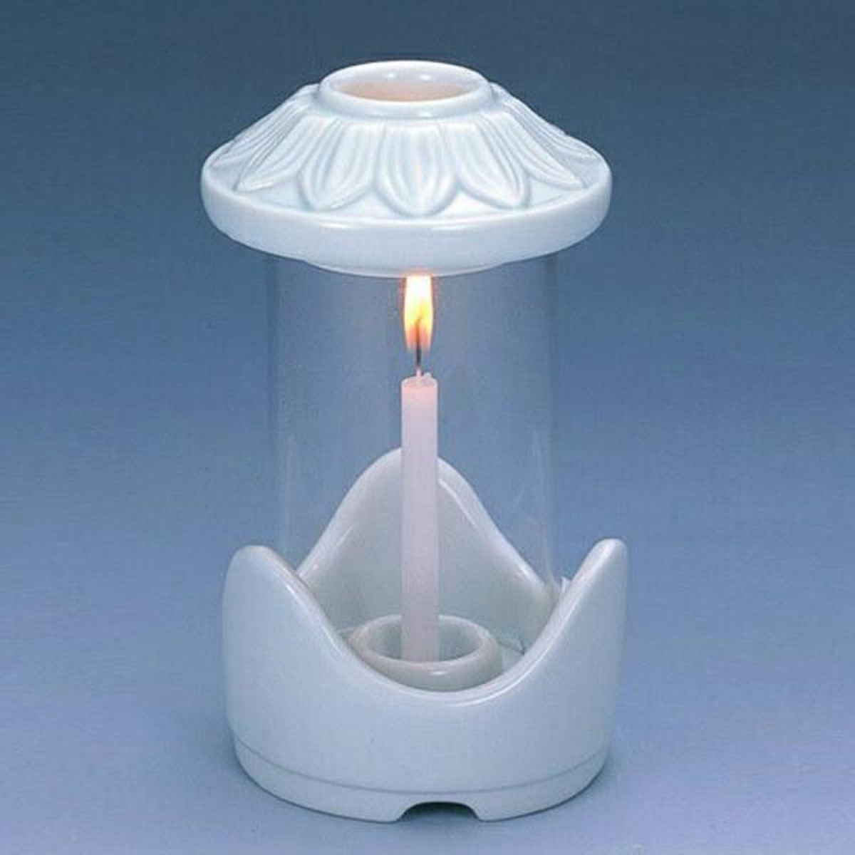 ローソク立て 白雪 ( ろうそく立て 墓前 お墓参り 風よけ ろうそく ローソク )