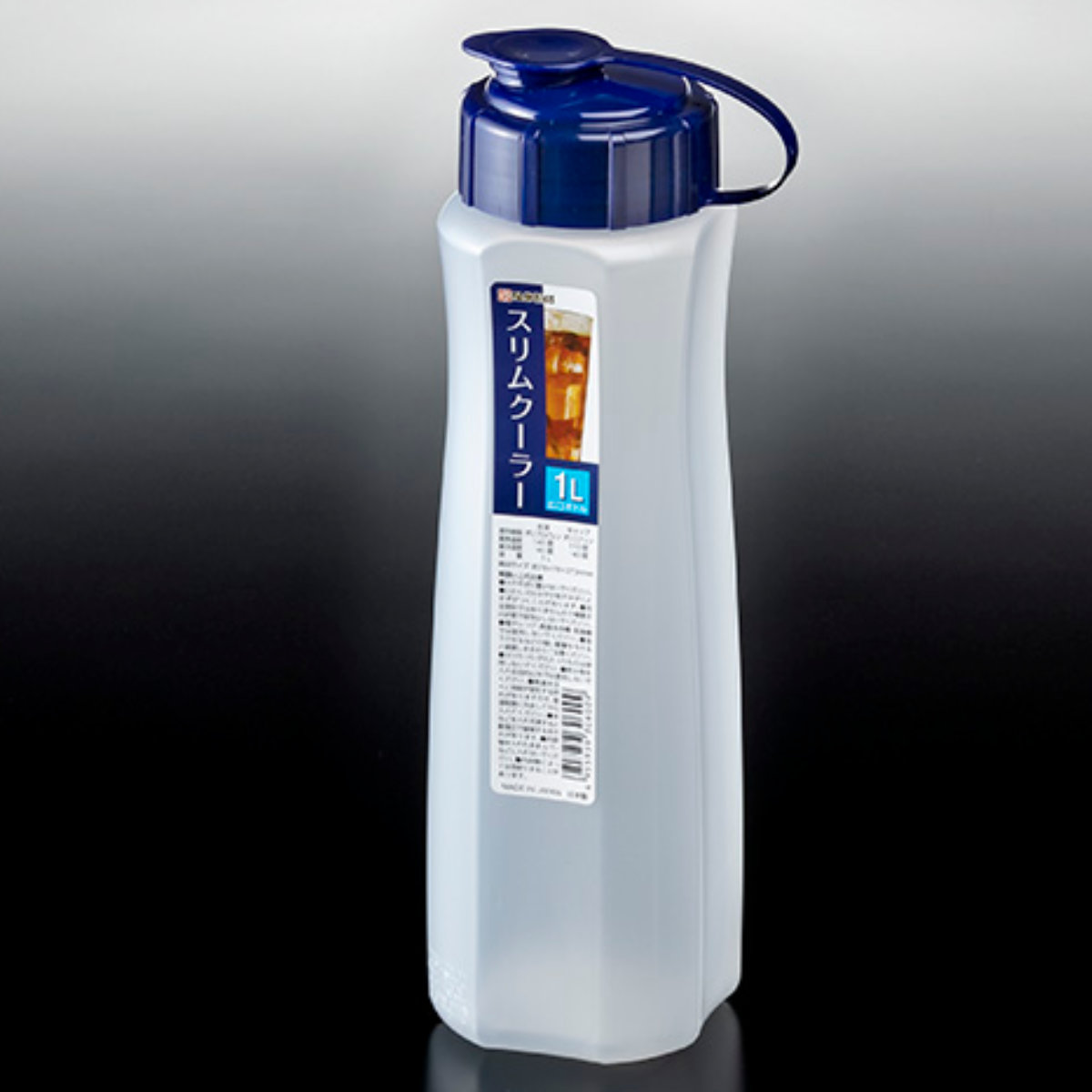 冷水筒 スリムクーラー 1L ( ポリプロピレン 水差し ポット ウォーター 容器 冷水 ジャグ お茶 麦茶 日本製 スリム 軽量 軽い 割れにくい )