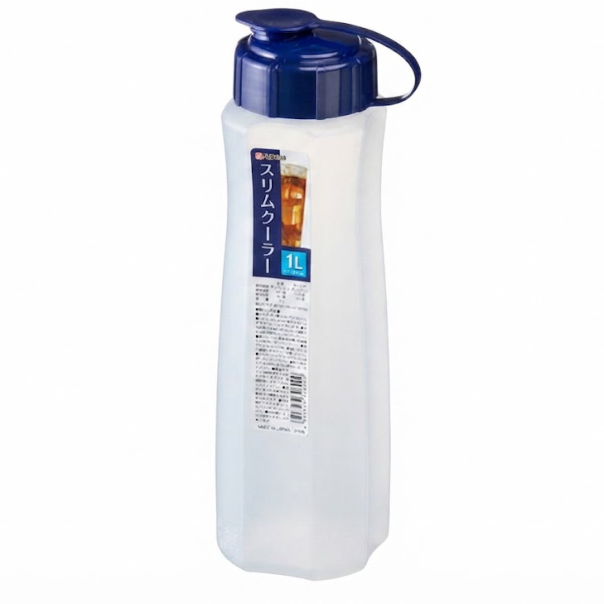 冷水筒 スリムクーラー 1L ( ポリプロピレン 水差し ポット ウォーター 容器 冷水 ジャグ お茶 麦茶 日本製 スリム 軽量 軽い 割れにくい )