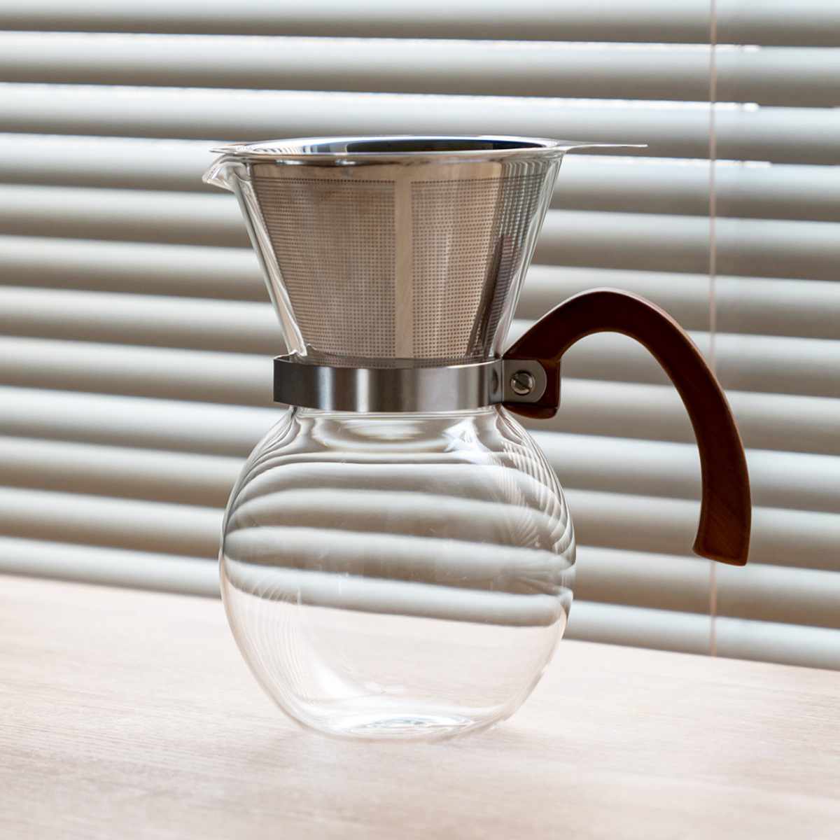 コーヒーメーカー 650ml 5杯用 ロクサン 63 ガラス （ コーヒーサーバー コーヒーポット ドリッパー ペーパーレス フィルター不要 コーヒ