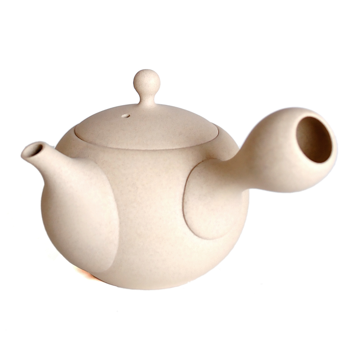 急須 260ml ロクサン tokoname 丸型 ( 陶器 常滑焼 日本製 63 ティーポット ポット きゅうす おしゃれ お茶 紅茶 来客 団らん ティータイム ティーウェア ) 【ホワイト】 ホワイト