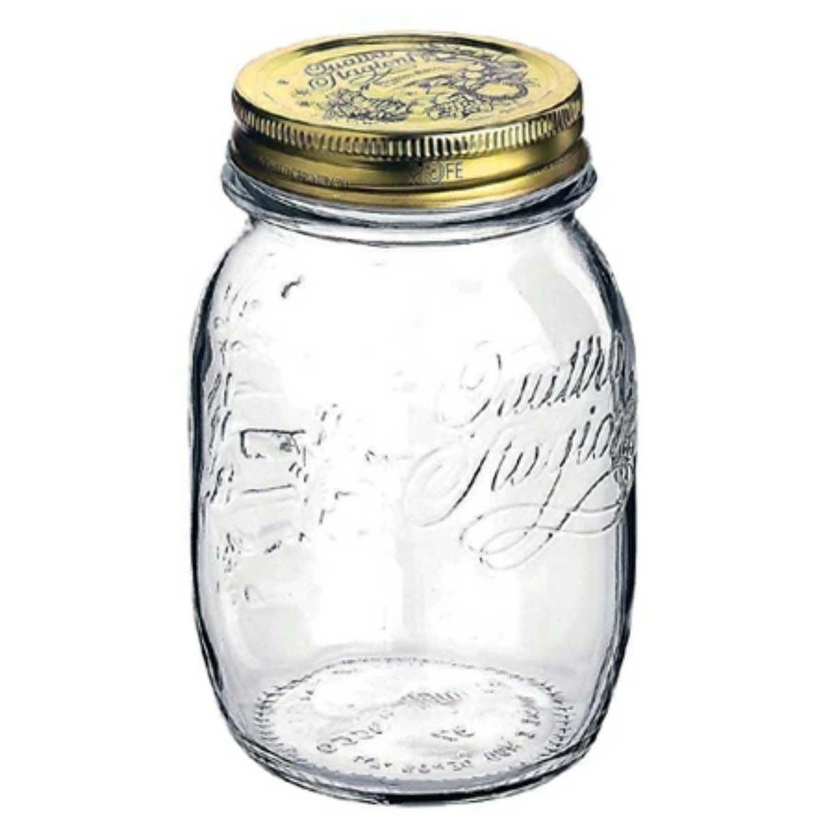 Bormioli Rocco ボルミオリ・ロッコ クアトロスタッジオーニ ジャム瓶 メタルキャップジャー 500ml ガラス製 ( 保存容器 保存ビン キャニスター ガラス保存容器 ジャムポット ボルミオリロッコ )