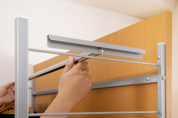 ハンガーラック 間仕切りラック 背面ミラーパネル 幅120cm ( 衣類収納 服収納 ハンガー 収納 間仕切り パーテーション 鏡付き ミラー付き 国産 ラック 収納ラック 仕切り パーティション 鏡 ミラー クローゼット 幅120 ) 【ナチュラル】 ナチュラル