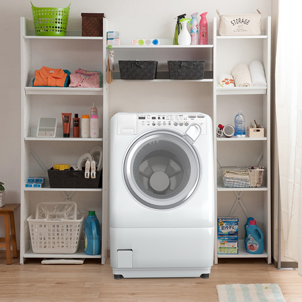 本棚 オープンラック 幅40cm 5段 自在棚板 日本製 ( 収納ラック 収納 収納棚 飾り棚 ラック シェルフ ディスプレイラック 多目的ラック シンプル スチール棚 ブラウン 白 幅40 40cm 幅40センチ ) 【ホワイト】 ホワイト