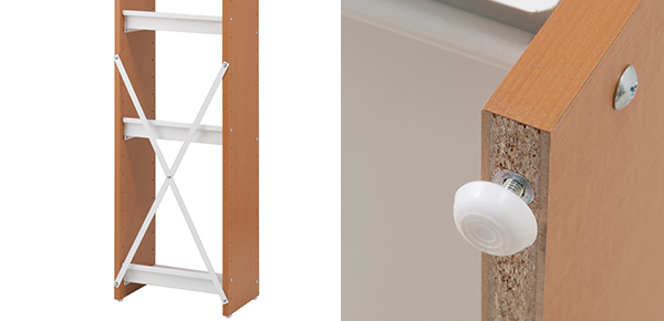 本棚 オープンラック 幅40cm 5段 自在棚板 日本製 ( 収納ラック 収納 収納棚 飾り棚 ラック シェルフ ディスプレイラック 多目的ラック シンプル スチール棚 ブラウン 白 幅40 40cm 幅40センチ ) 【ホワイト】 ホワイト