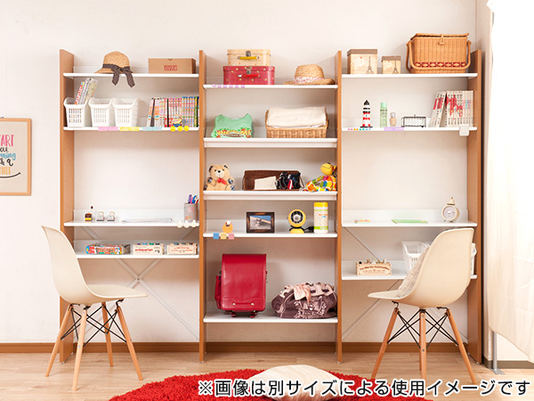 本棚 オープンラック 幅60cm 5段 自在棚板 日本製 ( 収納ラック 収納 収納棚 飾り棚 ラック シェルフ ディスプレイラック 多目的ラック シンプル スチール棚 ブラウン 白 幅60 60cm 幅60センチ ) 【ナチュラル】 ナチュラル