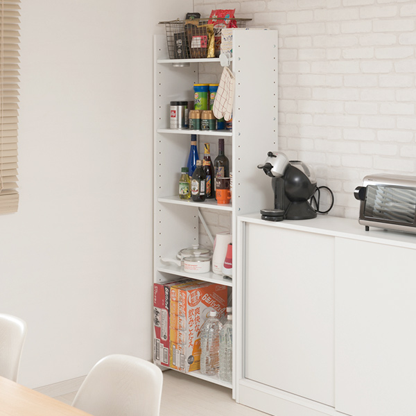 本棚 オープンラック 幅60cm 5段 自在棚板 日本製 ( 収納ラック 収納 収納棚 飾り棚 ラック シェルフ ディスプレイラック 多目的ラック シンプル スチール棚 ブラウン 白 幅60 60cm 幅60センチ ) 【ナチュラル】 ナチュラル