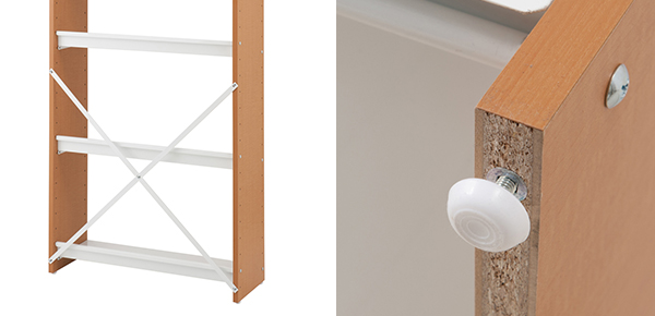 本棚 オープンラック 幅80cm 5段 自在棚板 日本製 ( 収納ラック 収納 収納棚 飾り棚 ラック シェルフ ディスプレイラック 多目的ラック シンプル スチール棚 ブラウン 白 幅80 80cm 幅80センチ ) 【ブラウン】 ブラウン