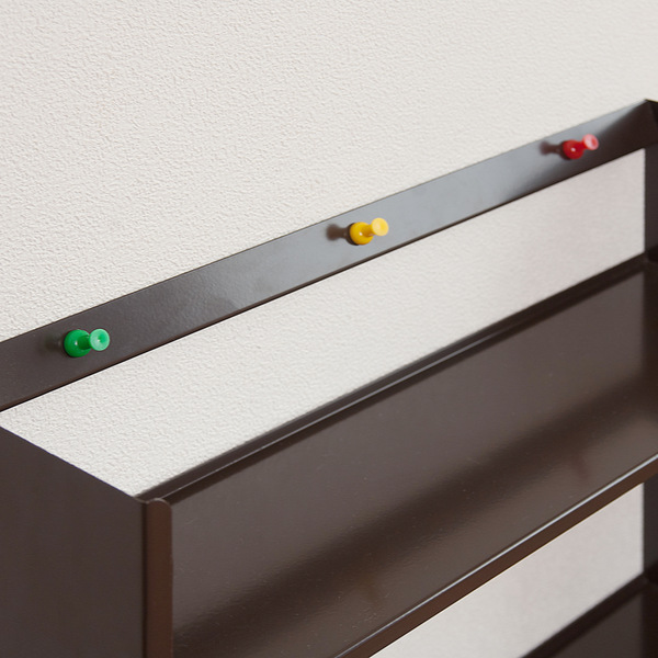 薄型 壁面収納 ミニコミックラック 幅59cm ( 本棚 オープンラック シェルフ コミックラック 収納棚 省スペース 日本製 収納 コミック 漫画収納 コミック収納 国産 完成品 ブラウン ホワイト 白 おしゃれ ) 【ブラウン】 ブラウン