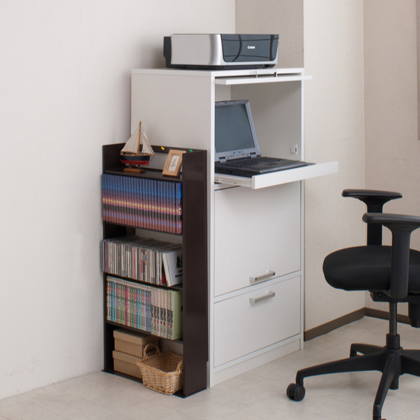 薄型 壁面収納 ミニコミックラック 幅59cm ( 本棚 オープンラック シェルフ コミックラック 収納棚 省スペース 日本製 収納 コミック 漫画収納 コミック収納 国産 完成品 ブラウン ホワイト 白 おしゃれ ) 【ブラウン】 ブラウン