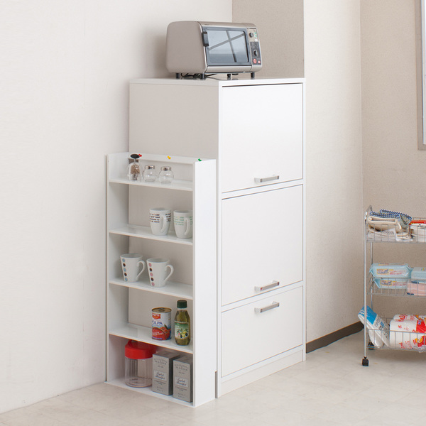 薄型 壁面収納 ミニコミックラック 幅59cm ( 本棚 オープンラック シェルフ コミックラック 収納棚 省スペース 日本製 収納 コミック 漫画収納 コミック収納 国産 完成品 ブラウン ホワイト 白 おしゃれ ) 【ブラウン】 ブラウン