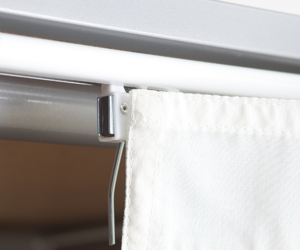 伸縮クローゼット 最大幅125cm ハンガーラック カーテン付き 日本製 ( 衣類収納 大型 木製 コートハンガー 伸縮式 ワードローブ パイプハンガー ) 【ナチュラル】 ナチュラル