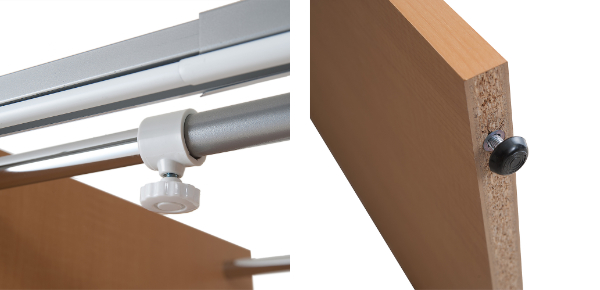 伸縮クローゼット 最大幅125cm ハンガーラック カーテン付き 日本製 ( 衣類収納 大型 木製 コートハンガー 伸縮式 ワードローブ パイプハンガー ) 【ナチュラル】 ナチュラル