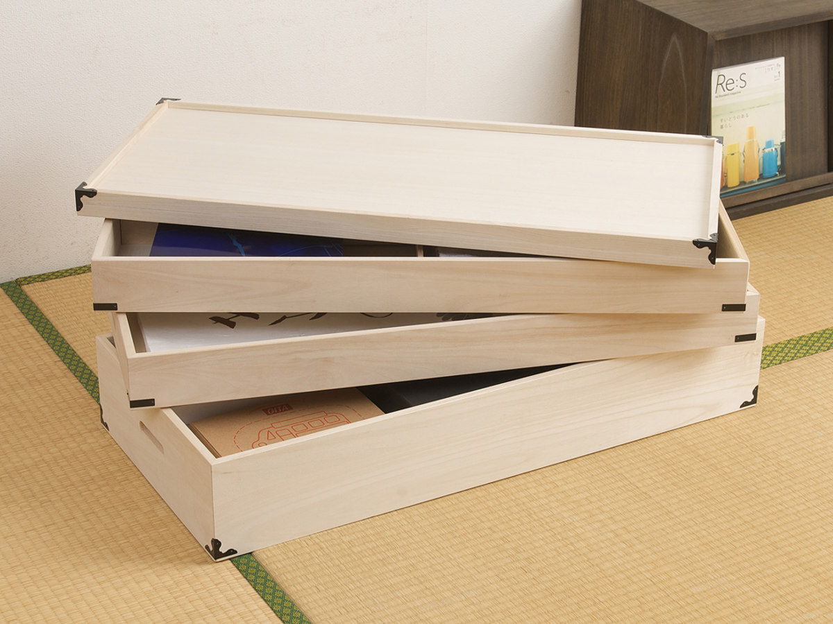 桐 衣装ケース 衣装箱 3段 幅91cm 日本製 （ 完成品 桐衣装箱