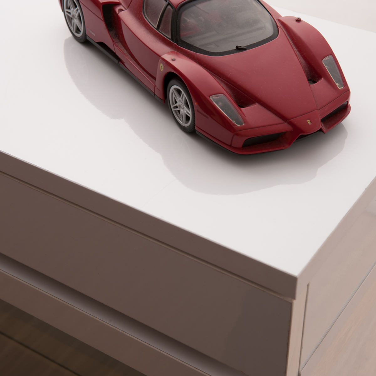 コレクションボード 引出しタイプ 幅90cm 艶有り仕上げ 完成品 ( recta コレクションラック 収納 棚 引出し 艶あり 組み合わせ ハイグロス仕上げ 小物収納 ホワイト 奥行スリム 薄型 )