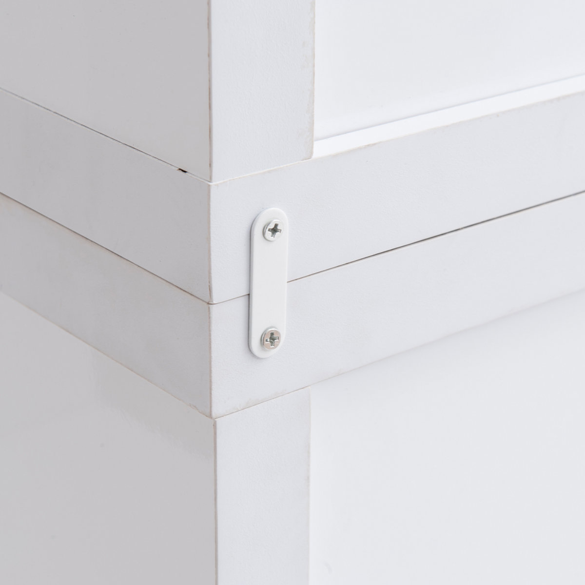 コレクションボード オープンタイプ 幅90cm 艶有り仕上げ ( recta コレクションラック ディスプレイ 収納 棚 引出し 艶あり 組み合わせ ガラス天板 ハイグロス仕上げ 引き戸 ホワイト 奥行スリム 薄型 )