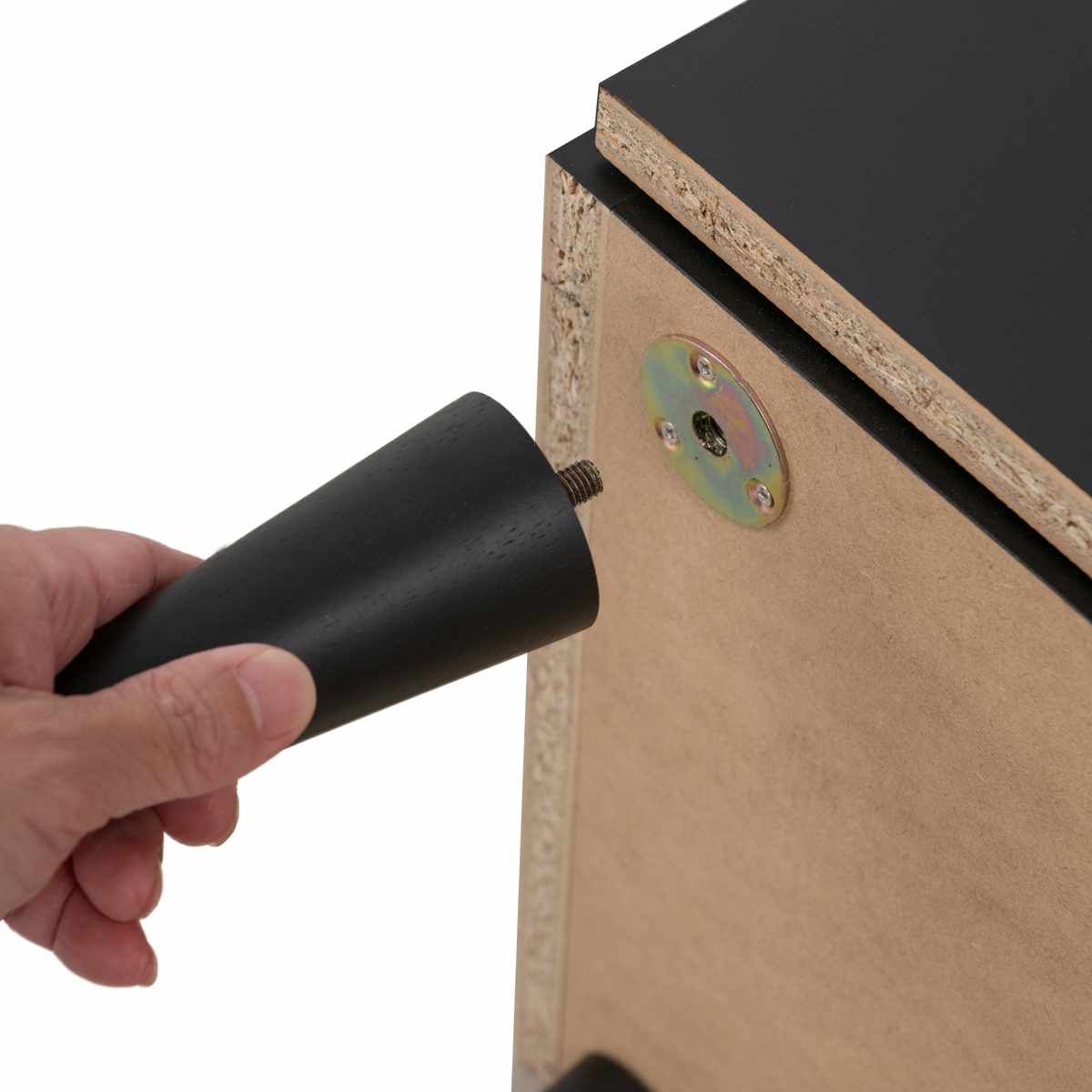 キャビネット 幅118cm モノトーン 日本製 完成品 ( Shadow 棚 ラック 収納 扉付 両開き 可動棚 リビングボード リビング収納 食器棚 家具 配線穴 ブラック シンプル )