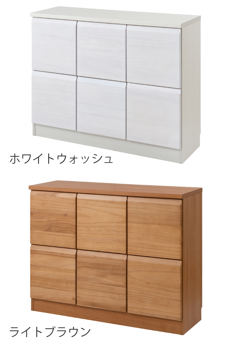 桐 キャビネット 幅107.5cm 扉タイプ 日本製 完成品 ( 棚 ラック 扉 収納 天然木前板 A4対応 リビング収納 ルーター収納 配線穴 ホワイトウォッシュ ライトブラウン ) 【ホワイトウォッシュ】 ホワイトウォッシュ